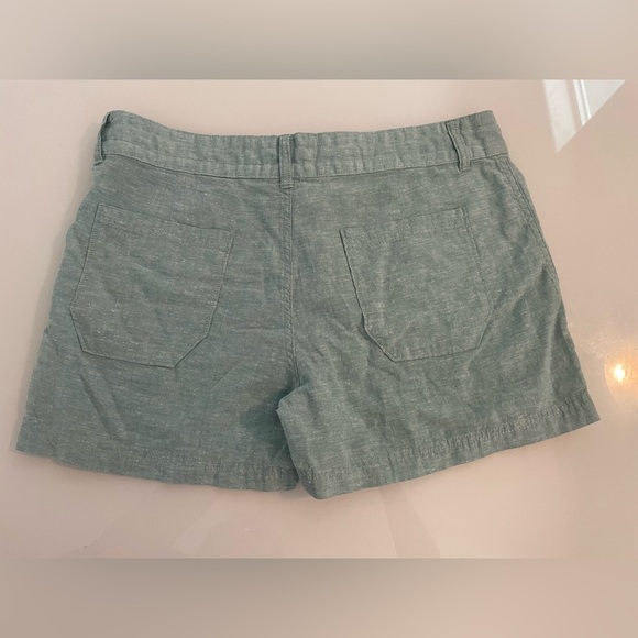 Patagonia Women’s Island Hemp Shorts 4” Button Close Beryl Green S 10 - Picture 5 of 6